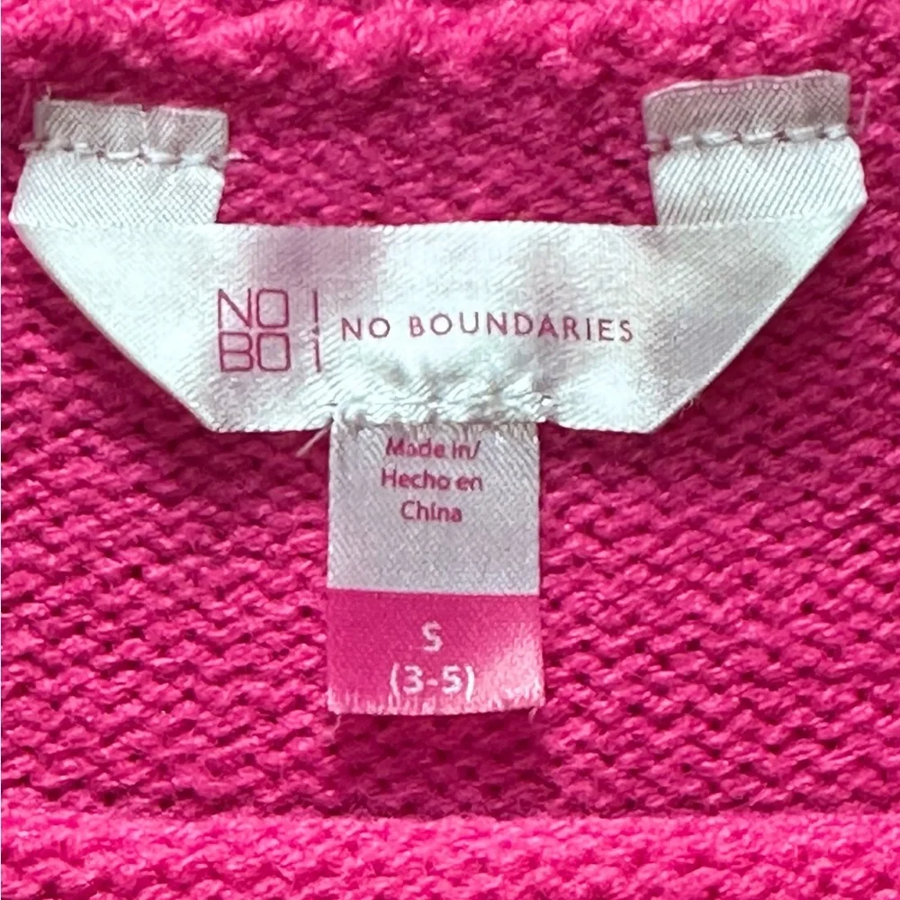 No Boundaries Distressed Skull Knit Cropped Sweater